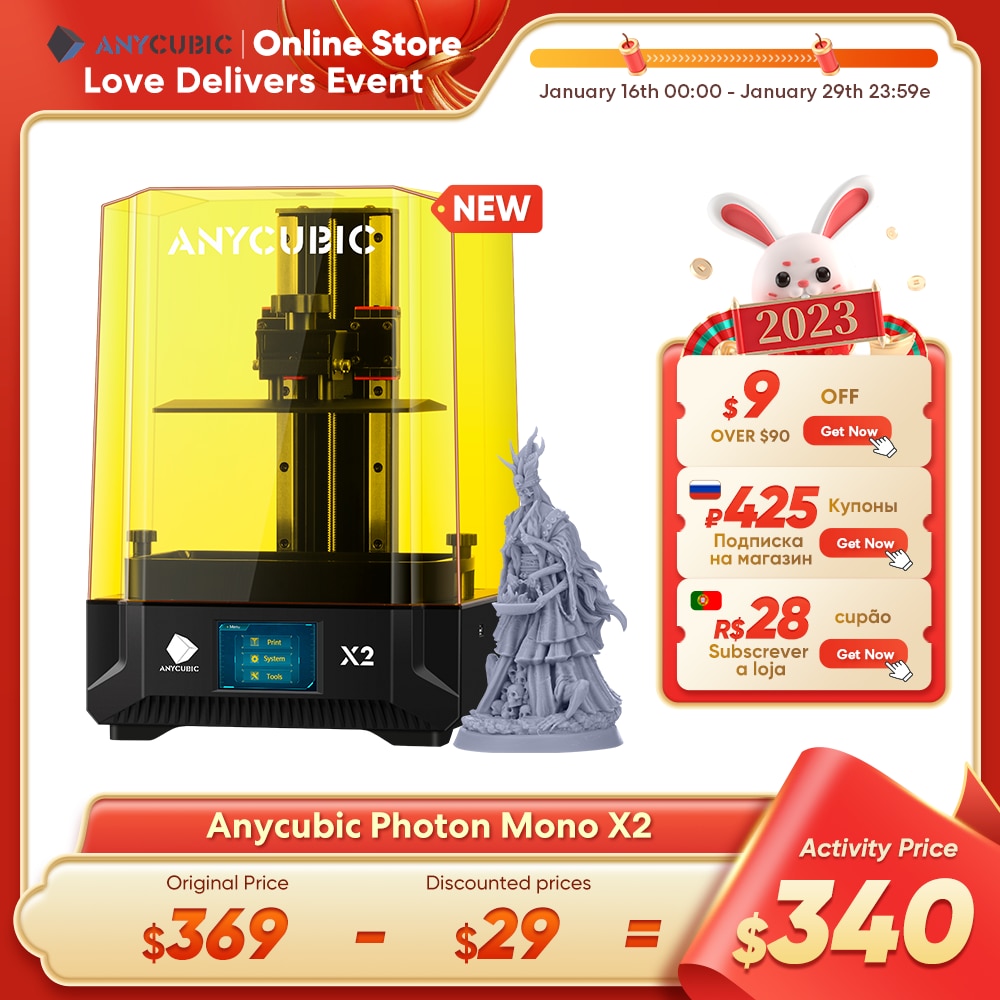 Anycubic-Photon Mono X2 3D  7.7*5*7.8 ġ μ ũ 9.1 &4K  LCD   3d, Anycubic Photon Mono X2 3D 